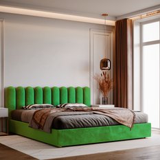 Panele tapicerowane 20x80 cm płotek magic velvet zielony - Miniaturka zdjęcia nr 5