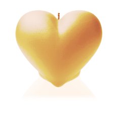 Świeca Heart Smooth Yellow - Miniaturka zdjęcia nr 2