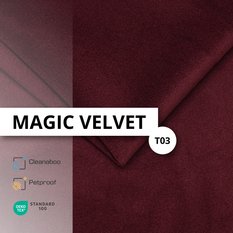 Łóżko Pojedyncze 90x200cm łóżko tapicerowane z pojemnikiem bordowe do sypialni wezgłowie 88 cm - Miniaturka zdjęcia nr 13