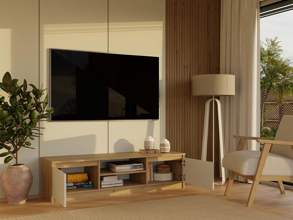 Szafka RTV Malwa 36x140x40 cm do salonu dąb artisan kaszmir beż nr. 5